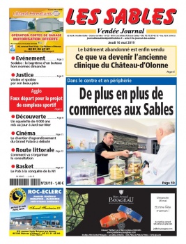 Le Journal Des Sables N°1324 du 16 mai 2019 à télécharger sur iPad