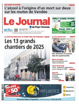 Lisez Le Journal Du Pays Yonnais du 09 janvier 2025 sur ePresse.fr