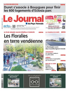 Lisez Le Journal Du Pays Yonnais du 16 mai 2024 sur ePresse.fr