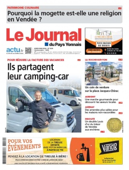 Lisez Le Journal Du Pays Yonnais du 09 mai 2024 sur ePresse.fr