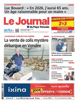Le Journal Du Pays Yonnais N°1225 du 18 avril 2024 à télécharger sur iPad
