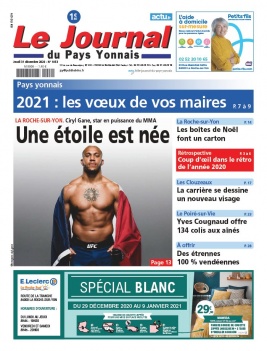 Le Journal Du Pays Yonnais N°1053 du 31 décembre 2020 à télécharger sur iPad