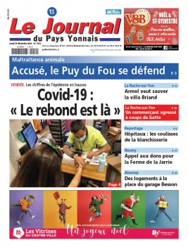 Le Journal Du Pays Yonnais N°1052 du 24 décembre 2020 à télécharger sur iPad
