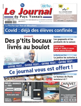 Le Journal Du Pays Yonnais N°1037 du 10 septembre 2020 à télécharger sur iPad