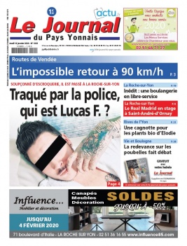 Le Journal Du Pays Yonnais N°1003 du 16 janvier 2020 à télécharger sur iPad