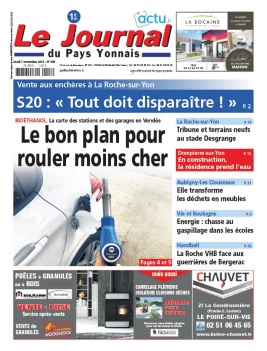 Le Journal Du Pays Yonnais N°993 du 07 novembre 2019 à télécharger sur iPad