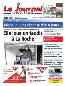 Le Journal Du Pays Yonnais N°989 du 10 octobre 2019 à télécharger sur iPad