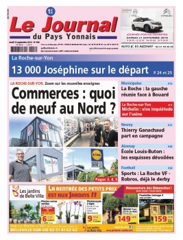 Le Journal Du Pays Yonnais N°986 du 19 septembre 2019 à télécharger sur iPad