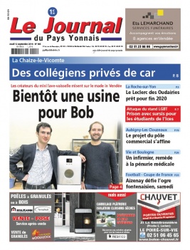 Le Journal Du Pays Yonnais N°985 du 12 septembre 2019 à télécharger sur iPad