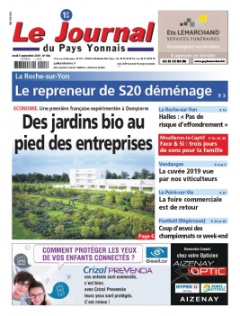 Le Journal Du Pays Yonnais N°984 du 05 septembre 2019 à télécharger sur iPad