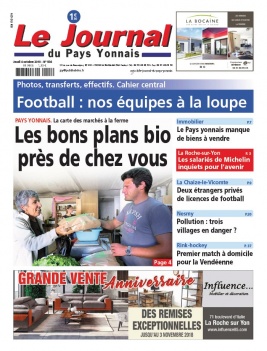 Le Journal Du Pays Yonnais N°936 du 04 octobre 2018 à télécharger sur iPad