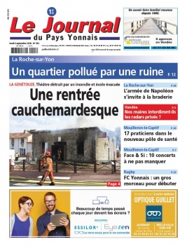 Le Journal Du Pays Yonnais N°932 du 06 septembre 2018 à télécharger sur iPad