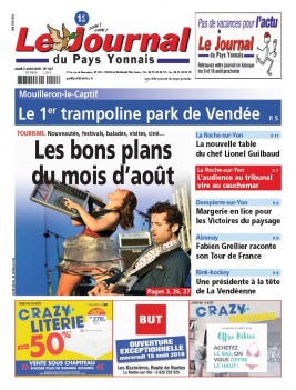 Le Journal Du Pays Yonnais N°927 du 02 août 2018 à télécharger sur iPad