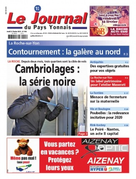 Le Journal Du Pays Yonnais N°956 du 21 février 2019 à télécharger sur iPad