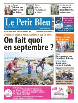 Le Petit Bleu N°3836 du 29 août 2019 à télécharger sur iPad