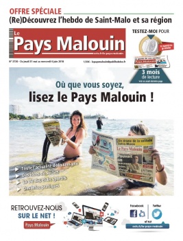 Le Pays Malouin N°3730 du 31 mai 2018 à télécharger sur iPad