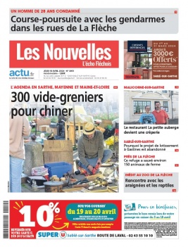 Lisez Les Nouvelles - L'Echo Fléchois du 18 avril 2024 sur ePresse.fr