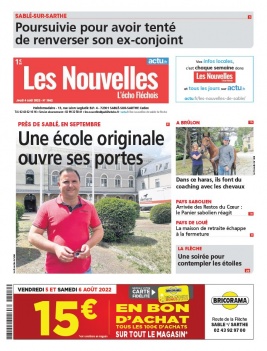 Lisez Les Nouvelles - L'Echo Fléchois du 04 août 2022 sur ePresse.fr