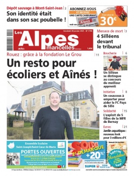 Les Alpes Mancelles N°7706 du 29 janvier 2021 à télécharger sur iPad