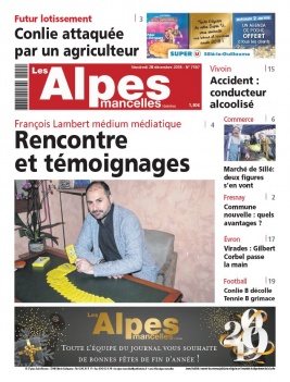Les Alpes Mancelles N°7597 du 28 décembre 2018 à télécharger sur iPad