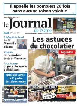 Le Journal de L'Orne N°3379 du 09 décembre 2021 à télécharger sur iPad