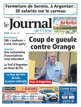 Le Journal de L'Orne N°3366 du 09 septembre 2021 à télécharger sur iPad