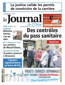Le Journal de L'Orne N°3360 du 29 juillet 2021 à télécharger sur iPad