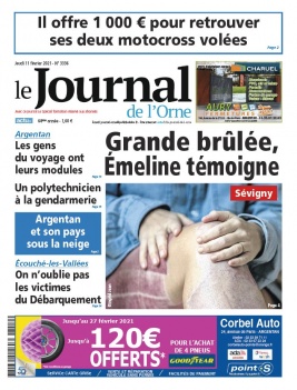 Le Journal de L'Orne N°3336 du 11 février 2021 à télécharger sur iPad