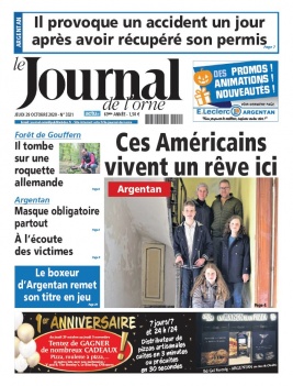 Le Journal de L'Orne N°3321 du 29 octobre 2020 à télécharger sur iPad