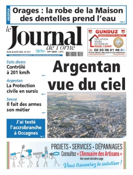 Le Journal de L'Orne N°3311 du 20 août 2020 à télécharger sur iPad