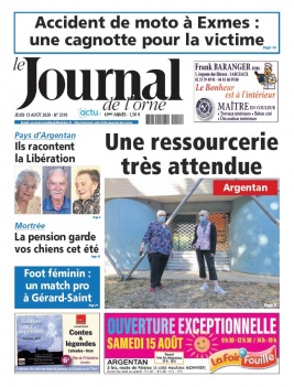 Le Journal de L'Orne N°3310 du 13 août 2020 à télécharger sur iPad
