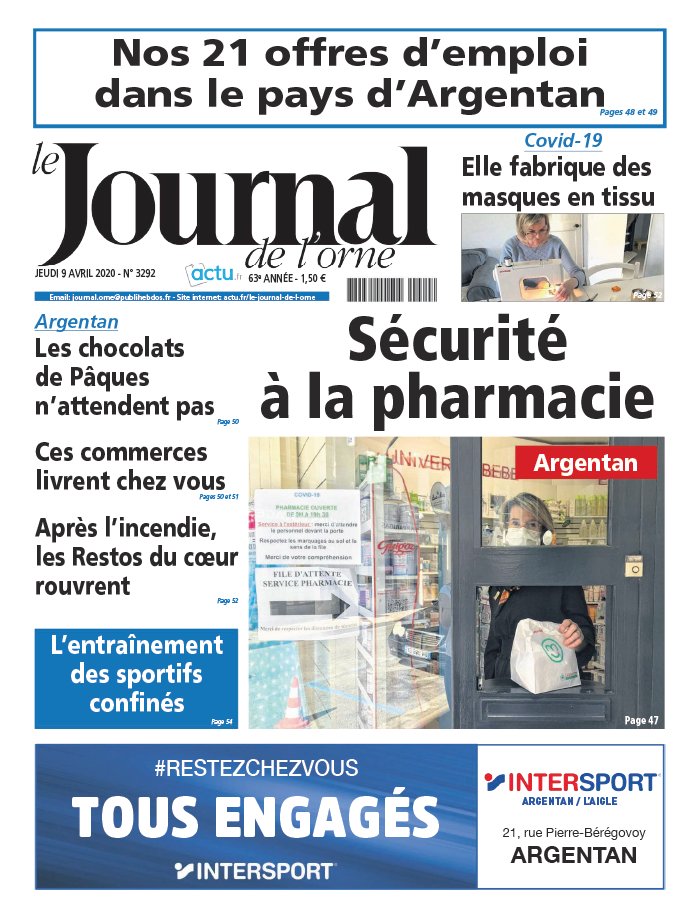 Le Journal De L Orne N 3292 Du 09 Avril A Telecharger Sur Ipad