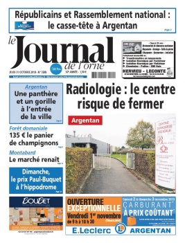 Le Journal de L'Orne N°3269 du 31 octobre 2019 à télécharger sur iPad