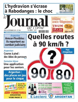 Le Journal de L'Orne N°3264 du 26 septembre 2019 à télécharger sur iPad