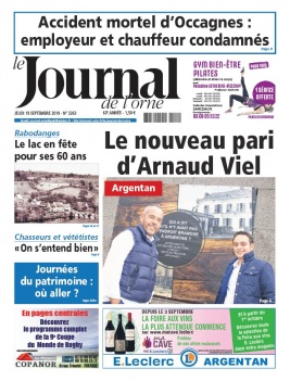 Le Journal de L'Orne N°3263 du 19 septembre 2019 à télécharger sur iPad