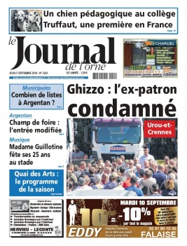 Le Journal de L'Orne N°3261 du 05 septembre 2019 à télécharger sur iPad