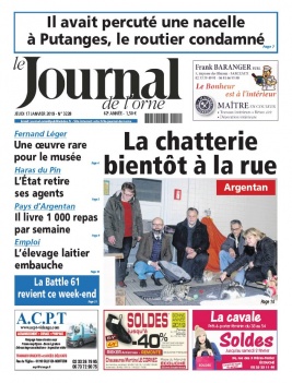 Le Journal de L'Orne N°3228 du 17 janvier 2019 à télécharger sur iPad