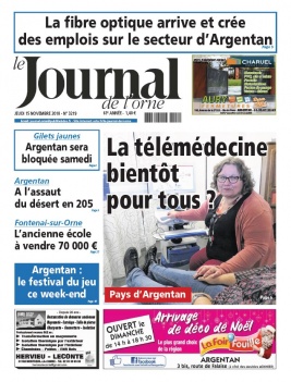 Le Journal de L'Orne N°3219 du 15 novembre 2018 à télécharger sur iPad