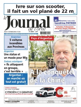 Le Journal de L'Orne N°3214 du 11 octobre 2018 à télécharger sur iPad