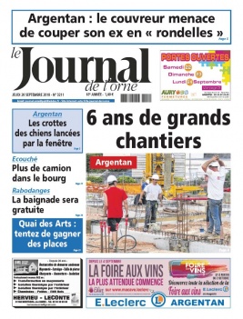 Le Journal de L'Orne N°3211 du 20 septembre 2018 à télécharger sur iPad