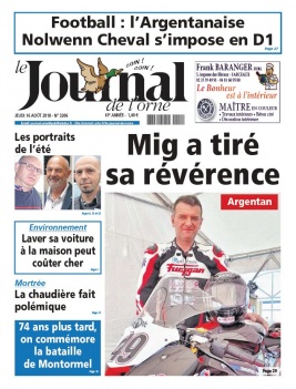 Le Journal de L'Orne N°3206 du 16 août 2018 à télécharger sur iPad