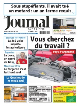 Le Journal de L'Orne N°3187 du 05 avril 2018 à télécharger sur iPad
