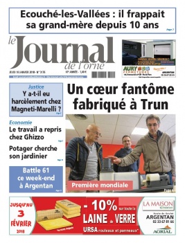 Le Journal de L'Orne N°3176 du 18 janvier 2018 à télécharger sur iPad
