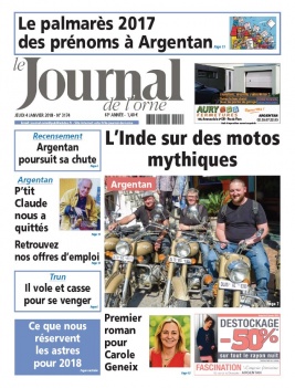 Le Journal de L'Orne N°3174 du 04 janvier 2018 à télécharger sur iPad