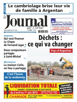 Le Journal de L'Orne N°3239 du 04 avril 2019 à télécharger sur iPad