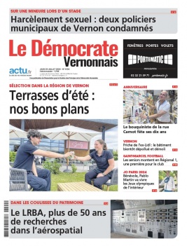 Lisez Le Démocrate Vernonnais du 25 juillet 2024 sur ePresse.fr
