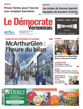 Lisez Le Démocrate Vernonnais du 25 avril 2024 sur ePresse.fr