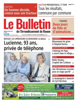 Le Bulletin de Darnétal N°4001 du 26 avril 2022 à télécharger sur iPad