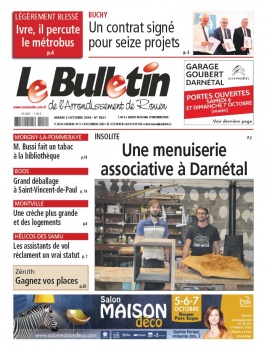 Le Bulletin de Darnétal N°3821 du 02 octobre 2018 à télécharger sur iPad