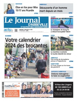 Le Journal d'Abbeville N°4095 du 17 avril 2024 à télécharger sur iPad